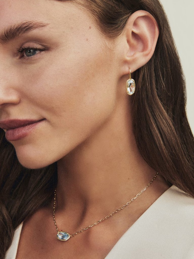 Kendra Scott Elisa Luxe Gold Short Pendant Necklace — image 2 of 5